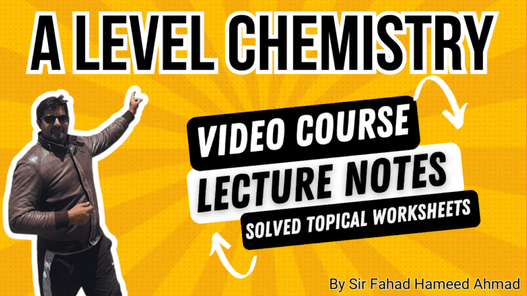 A Level Chemistry | Video Course | Notes | Worksheets