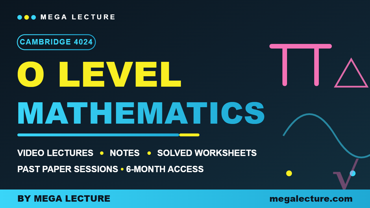 Crash Course on O Level Mathematics