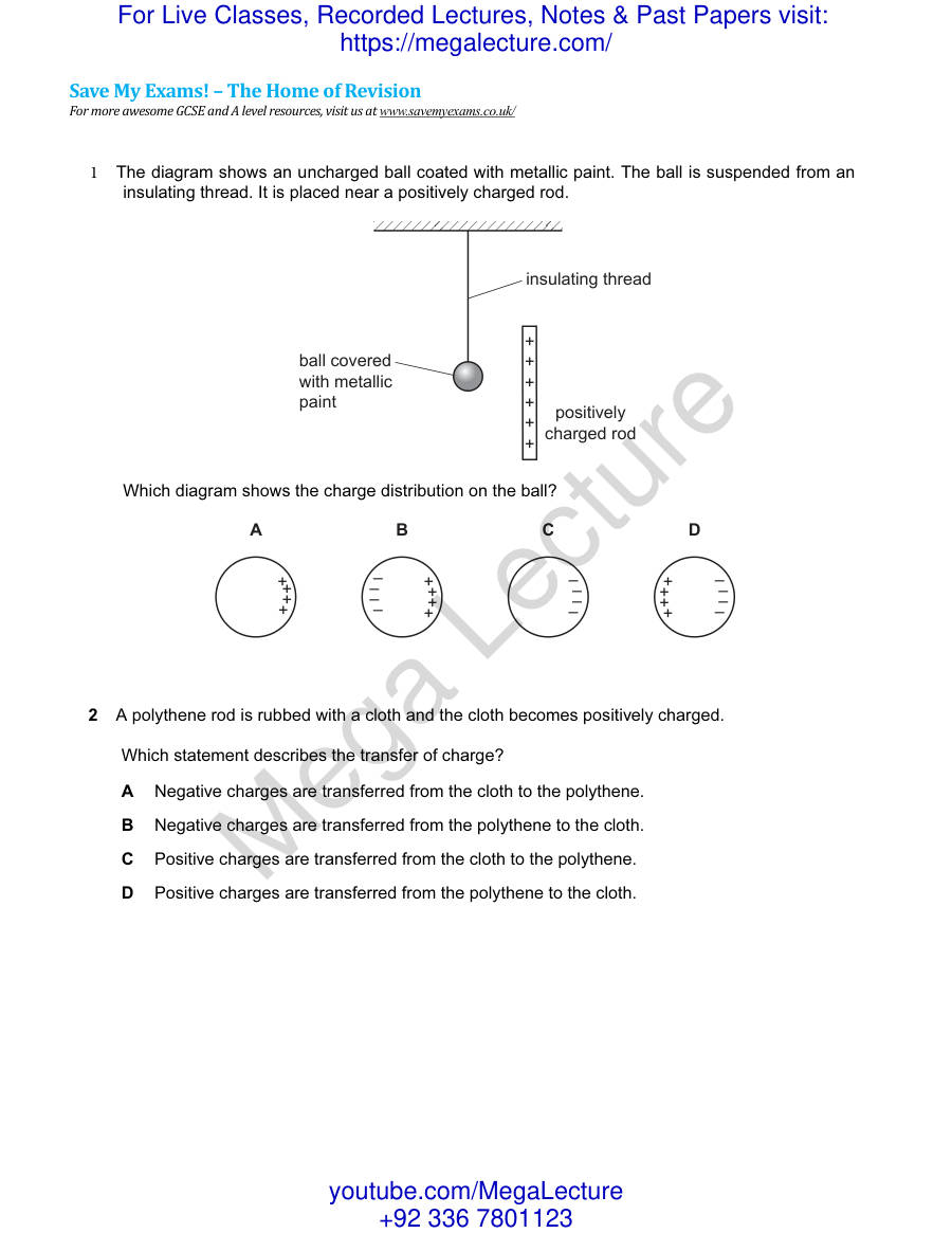 Page 2 of Static Electricity Electricity Magnetism