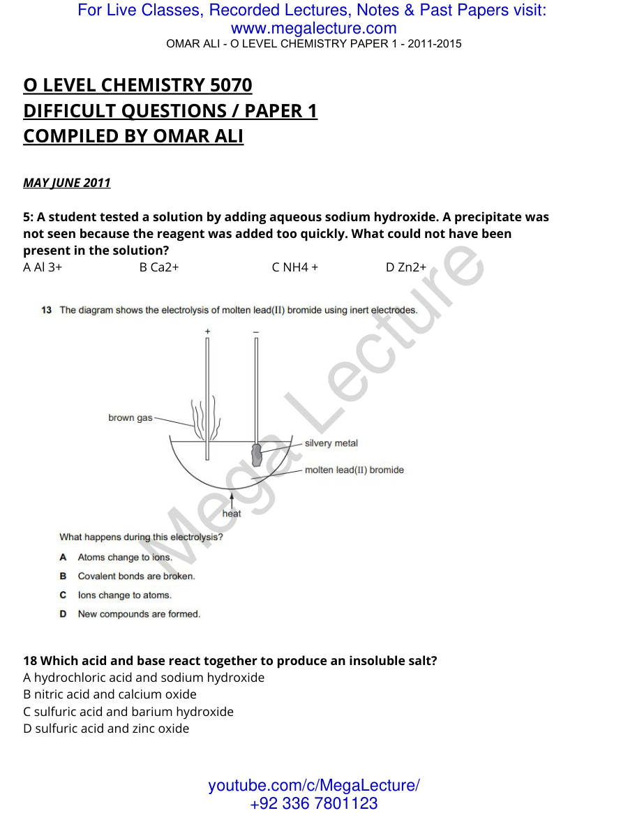 Page 1 of Chem P1