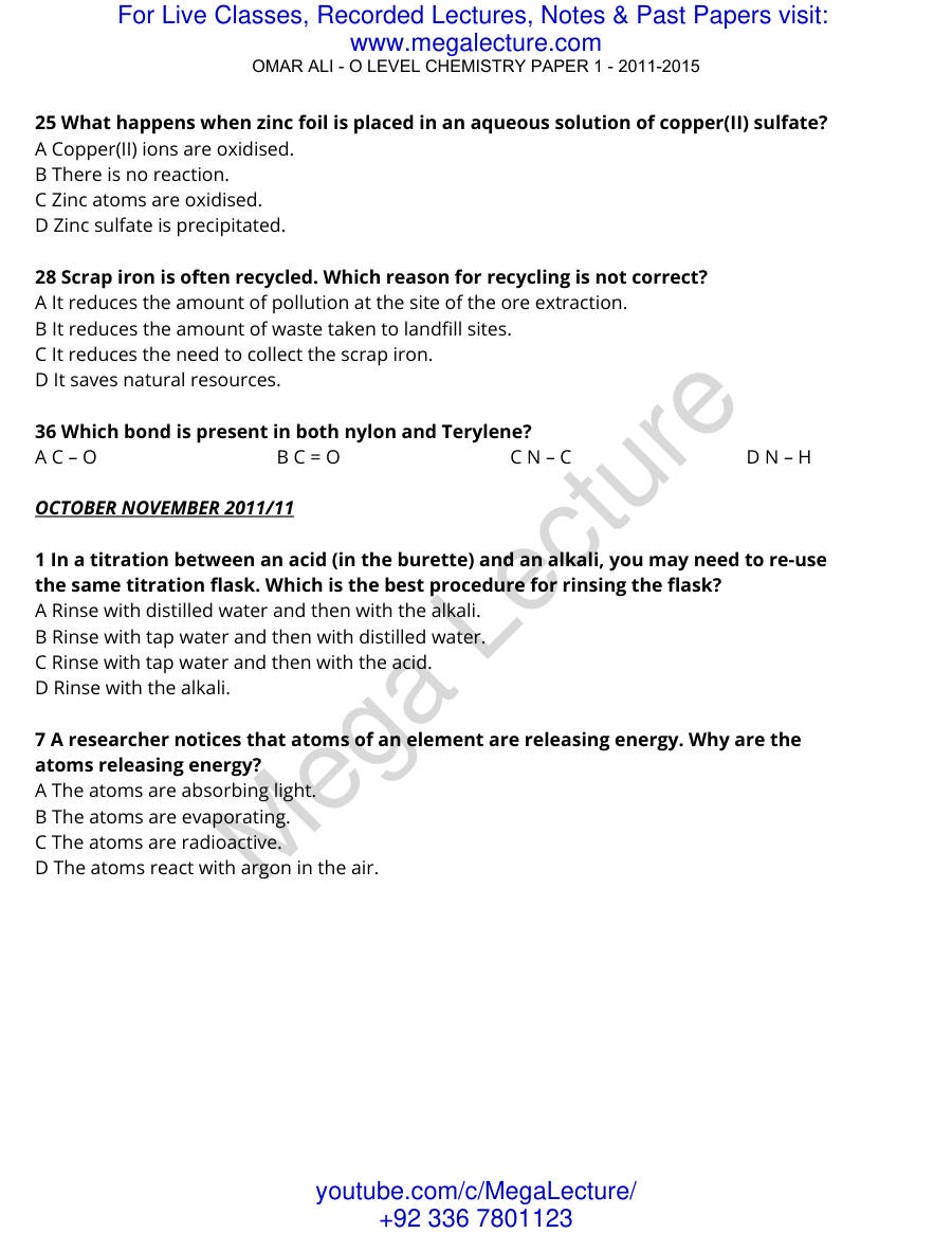 Page 2 of Chem P1