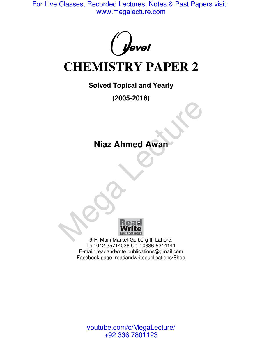 Page 2 of Chem P2 Topical OL