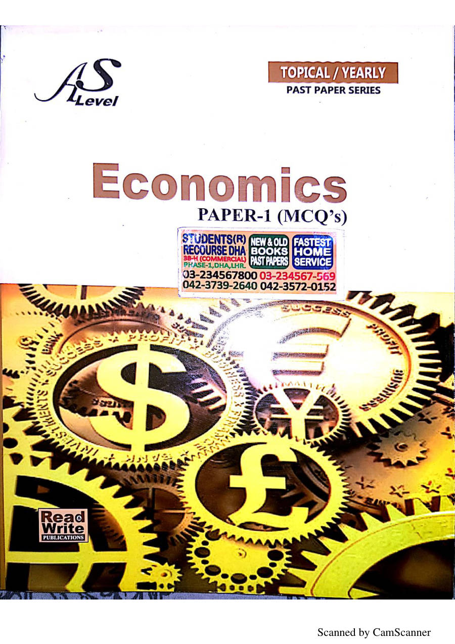 Page 1 of Economics MCQs Topical by IL1 (PDF)