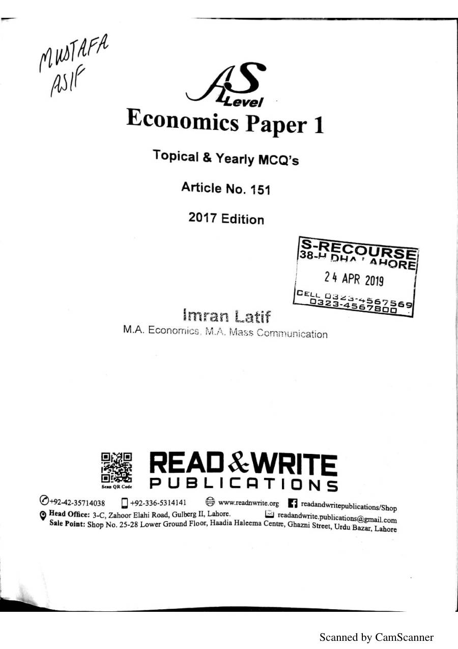 Page 2 of Economics MCQs Topical by IL1 (PDF)