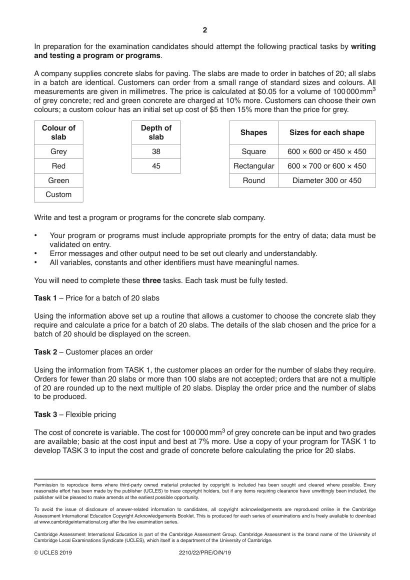 Page 2 of Pre-Release Material — Practice (W19) (PDF)