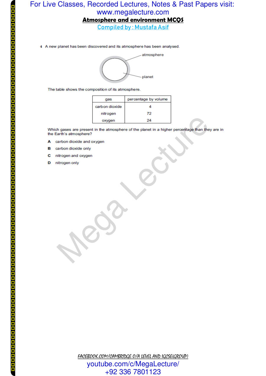 Page 2 of Atmosphere And Environment — MCQs
