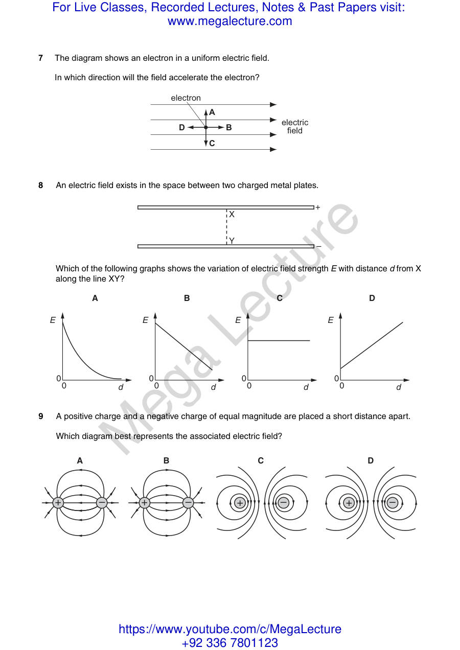 Page 2 of P1 Electric Fields All