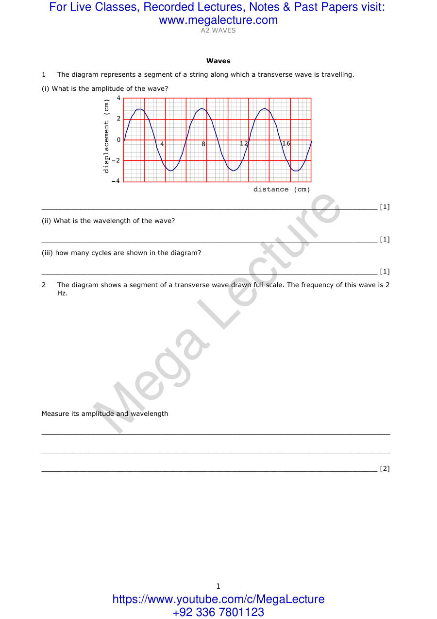Page 1 of A2 Waves