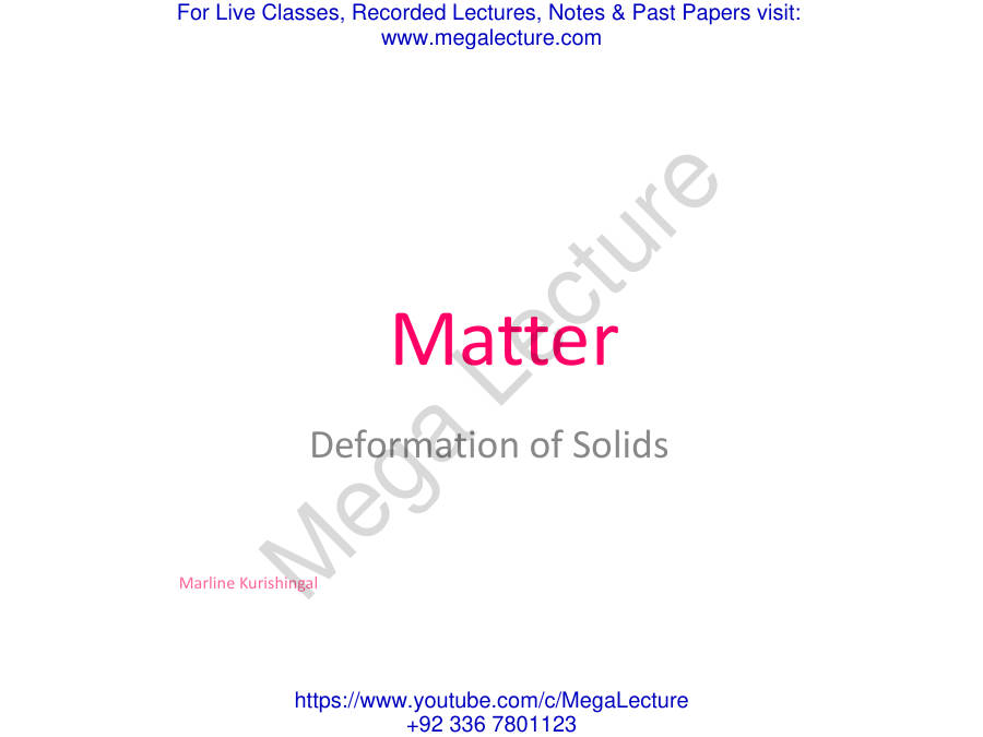 Page 1 of Ch 3 M B Deformation Of Solids