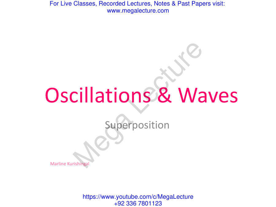 Page 1 of Ch 4 OW B Superposition