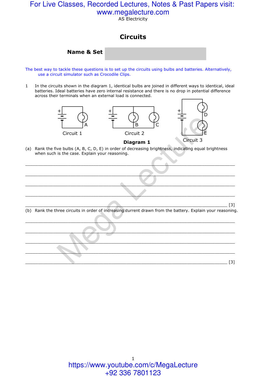 Page 1 of Circuits 2