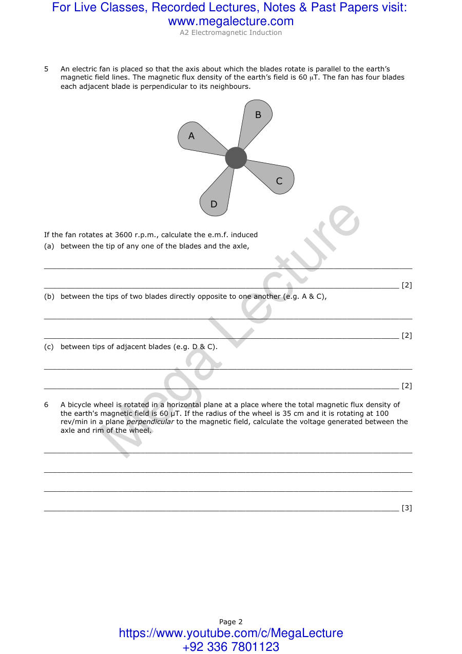 Page 2 of Electromagetic Induction