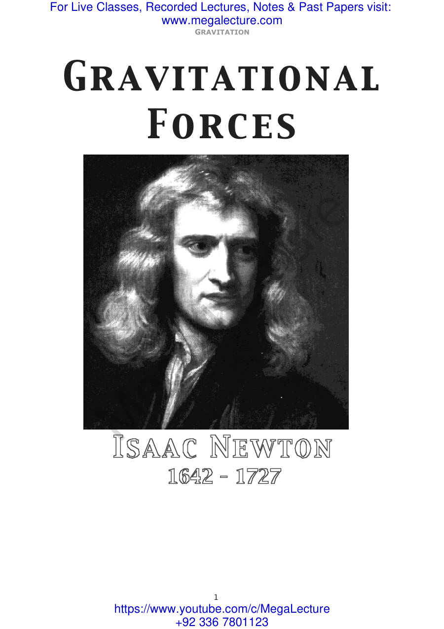 Page 1 of Gravitational Force
