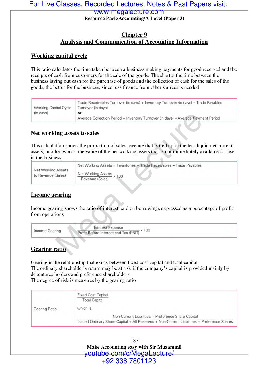 Page 1 of 9. Accounting Ratios (PDF)