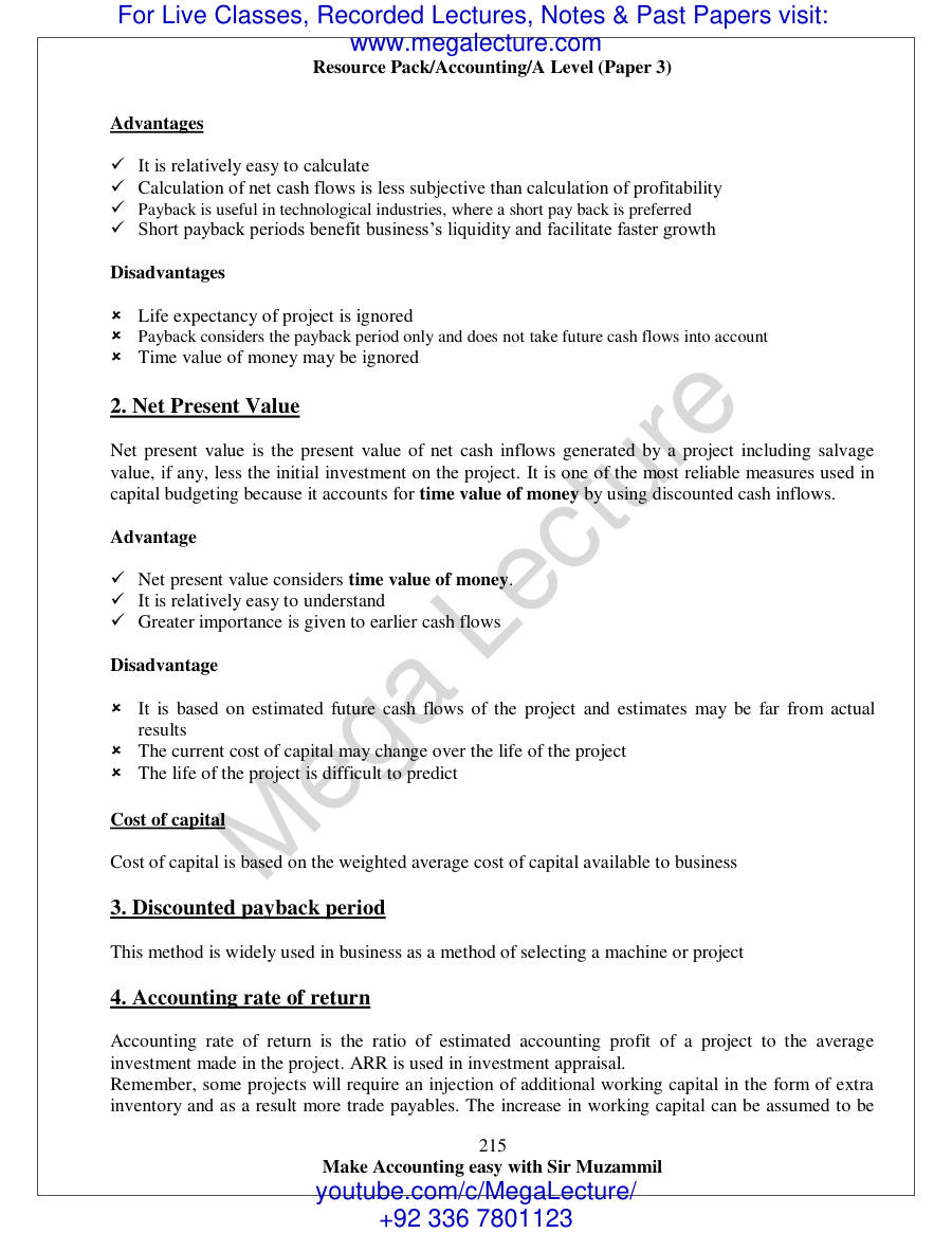 Page 2 of 11. Investment Appraisal (PDF)