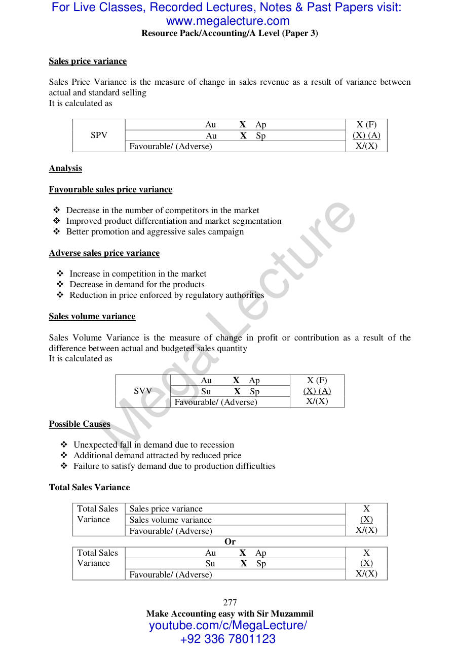 Page 2 of 13. Standard Costing (PDF)