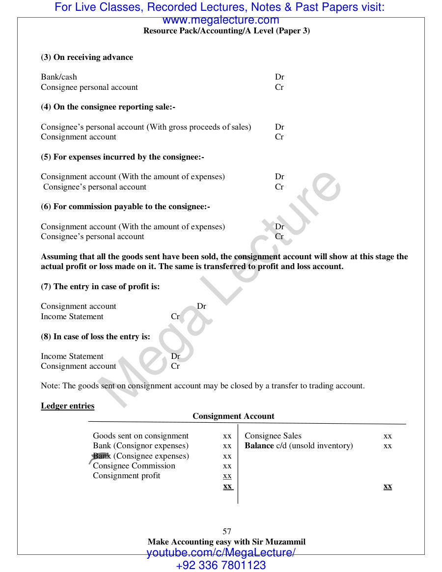 Page 2 of 3. Consignment Accounts (PDF)