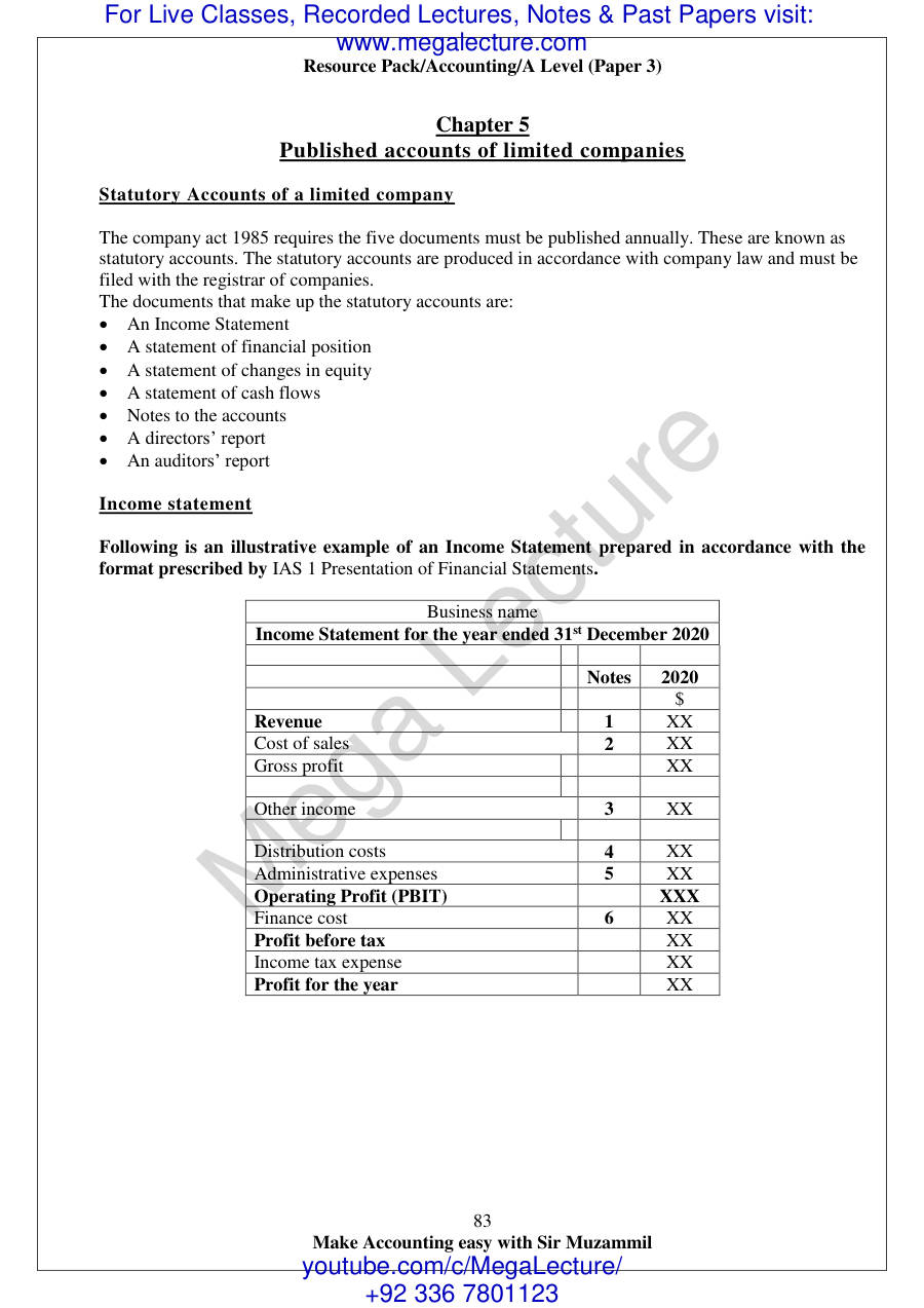 Page 1 of 5. Published Company Accounts (PDF)