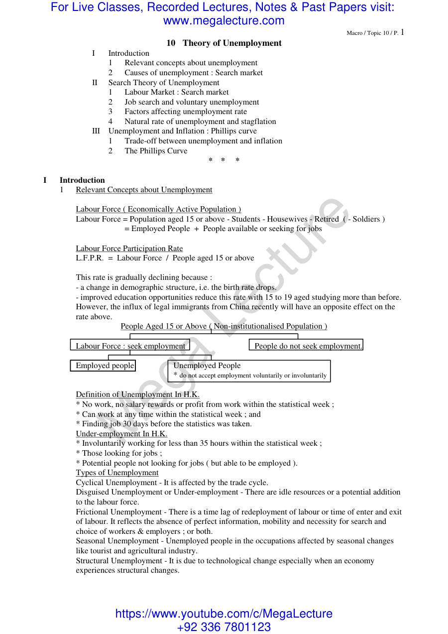 Page 1 of Macroeconomics Topic10 (PDF)
