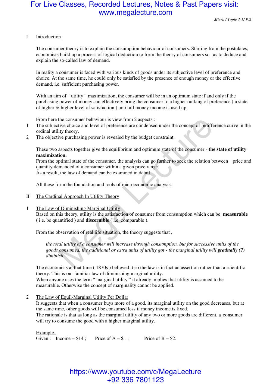 Page 2 of Microeconomics Topic3 1 (PDF)