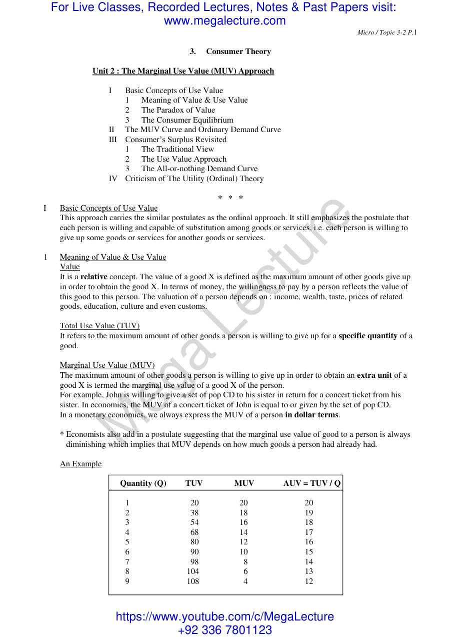 Page 1 of Microeconomics Topic3 2 (PDF)