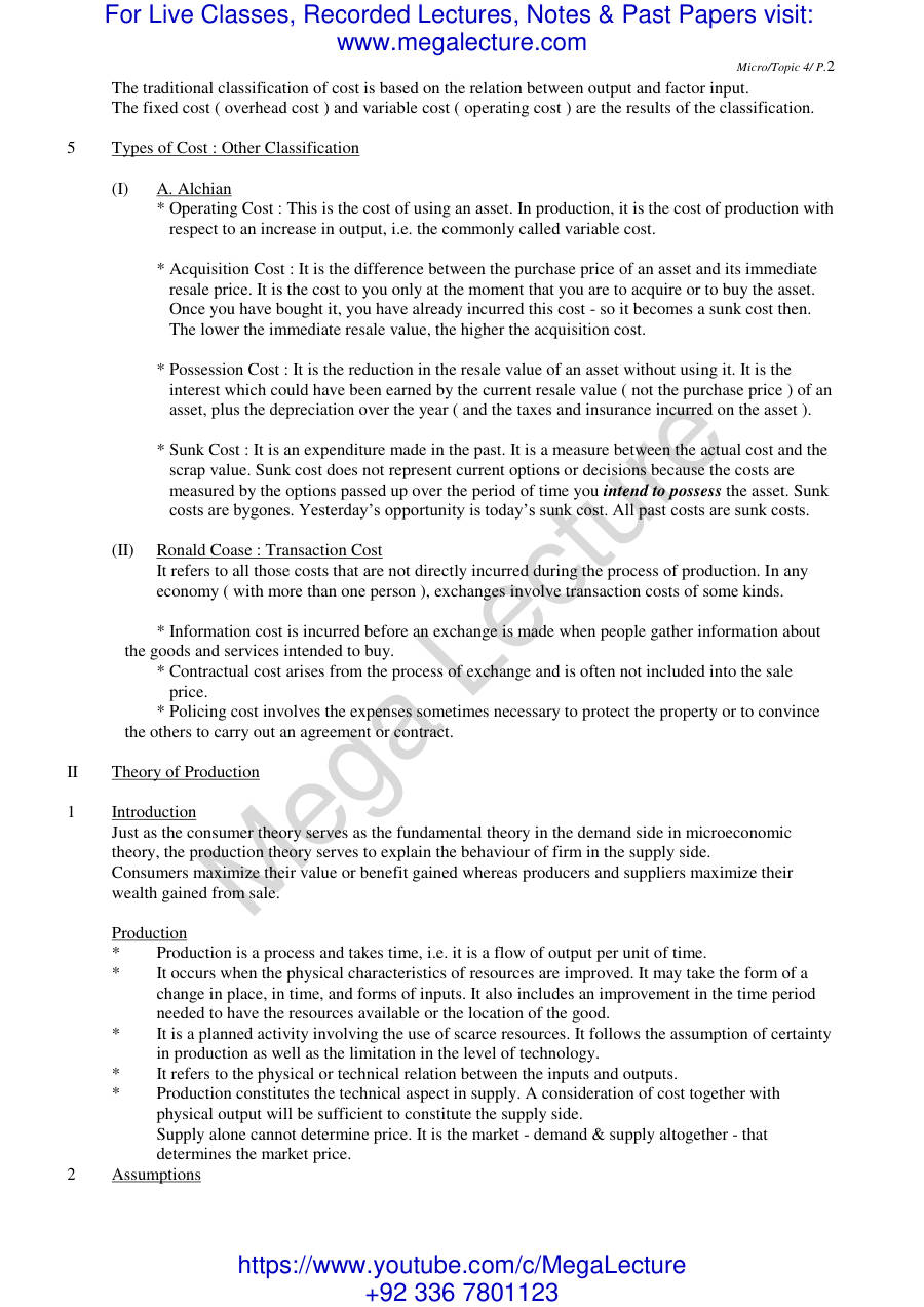 Page 2 of Microeconomics Topic4 (PDF)