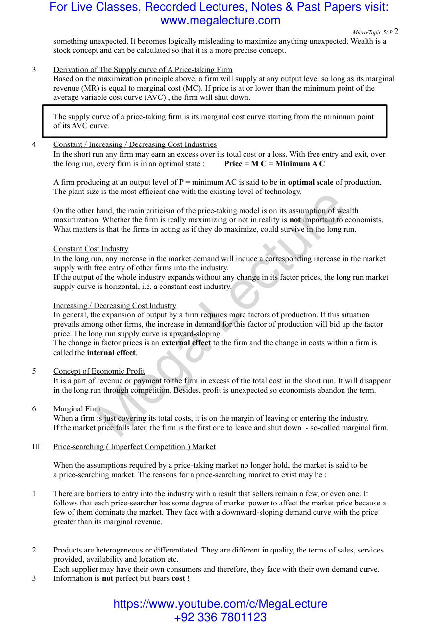 Page 2 of Microeconomics Topic5 (PDF)