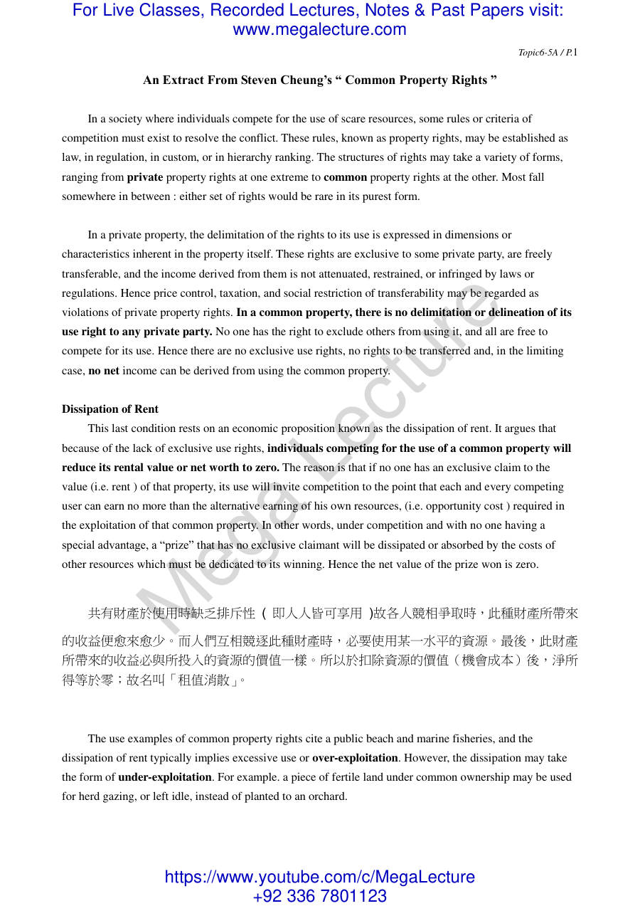 Page 1 of Microeconomics Topic7a (PDF)