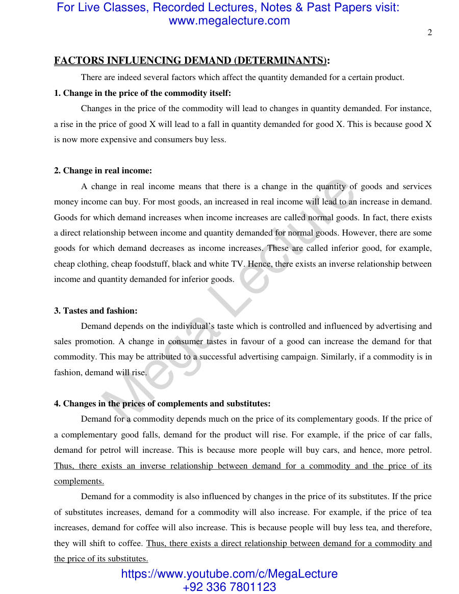 Page 2 of 2.theory Of Demand And Supply (PDF)