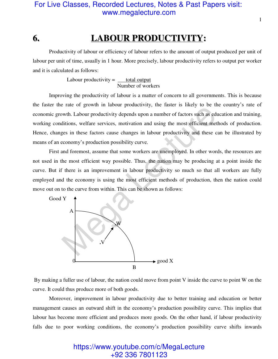 Page 1 of 6. Labour Productivity (PDF)