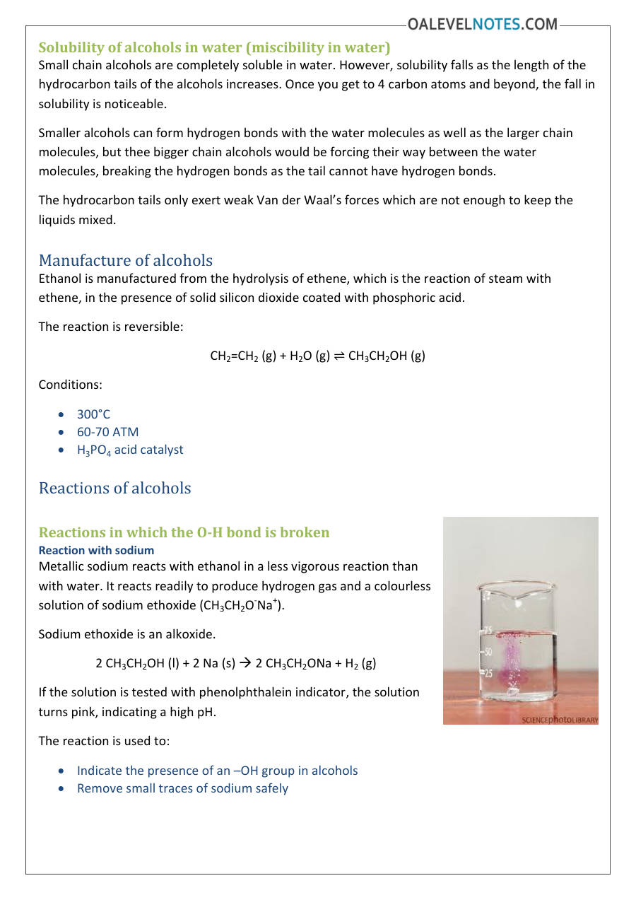 Page 2 of Alcohols