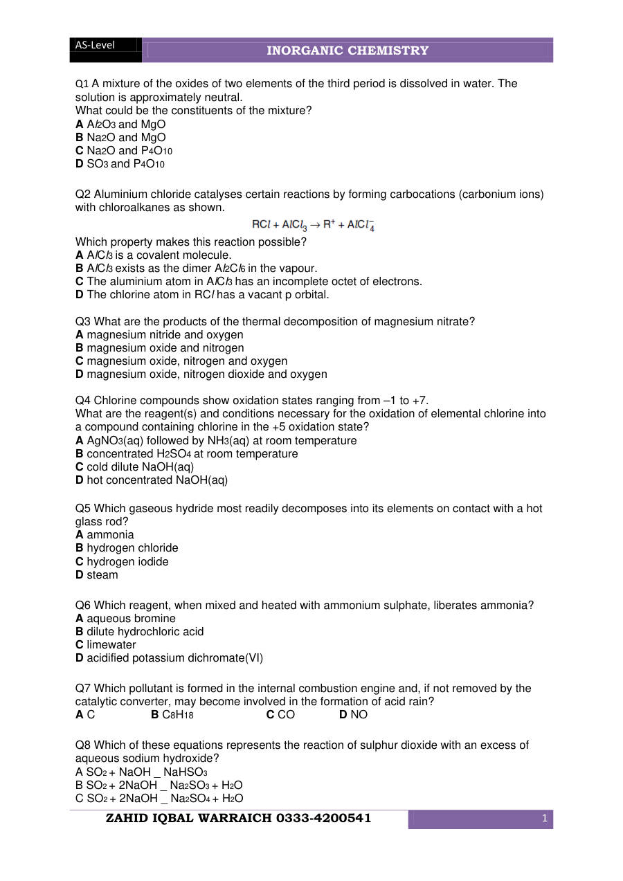 Page 1 of Inorganic Chem