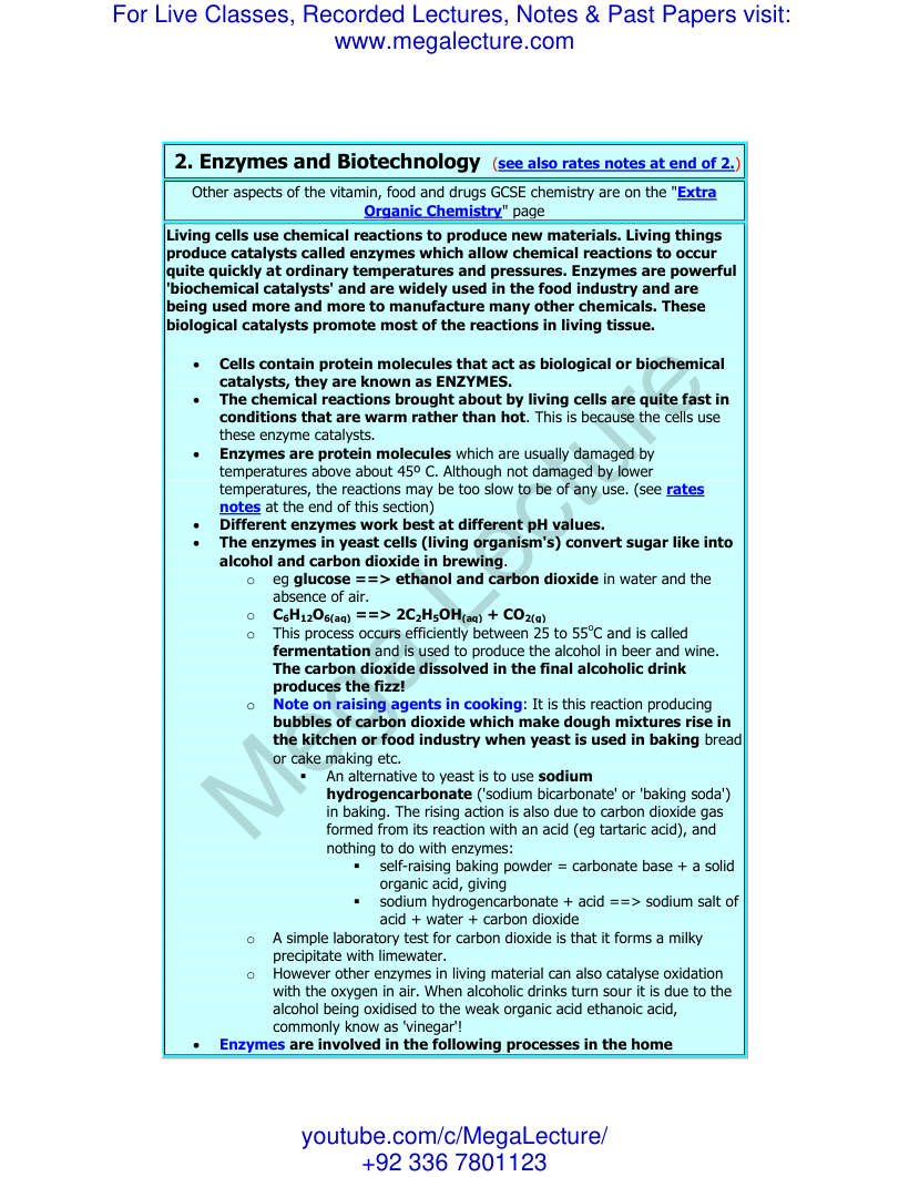Page 1 of Enzymes & Biotechnology
