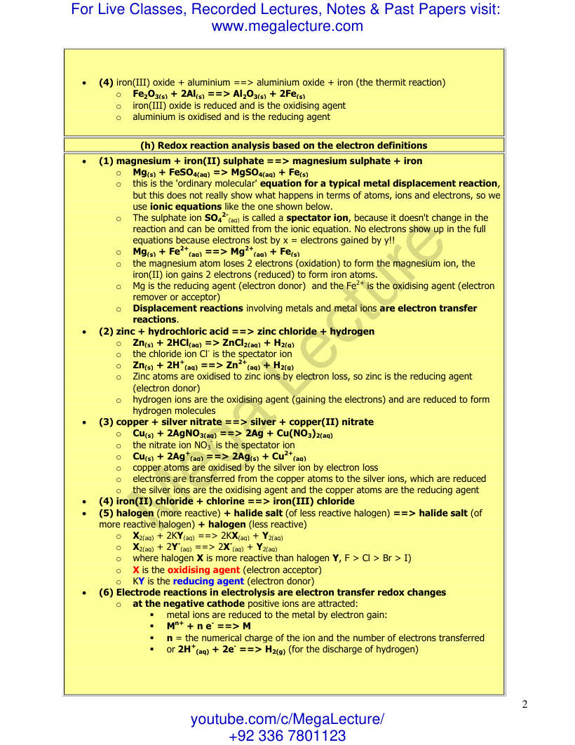Page 2 of Oxidation & Reduction