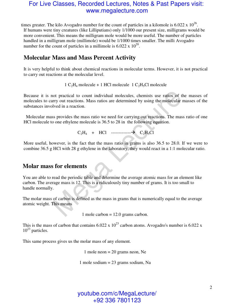 Page 2 of The Mole Concept