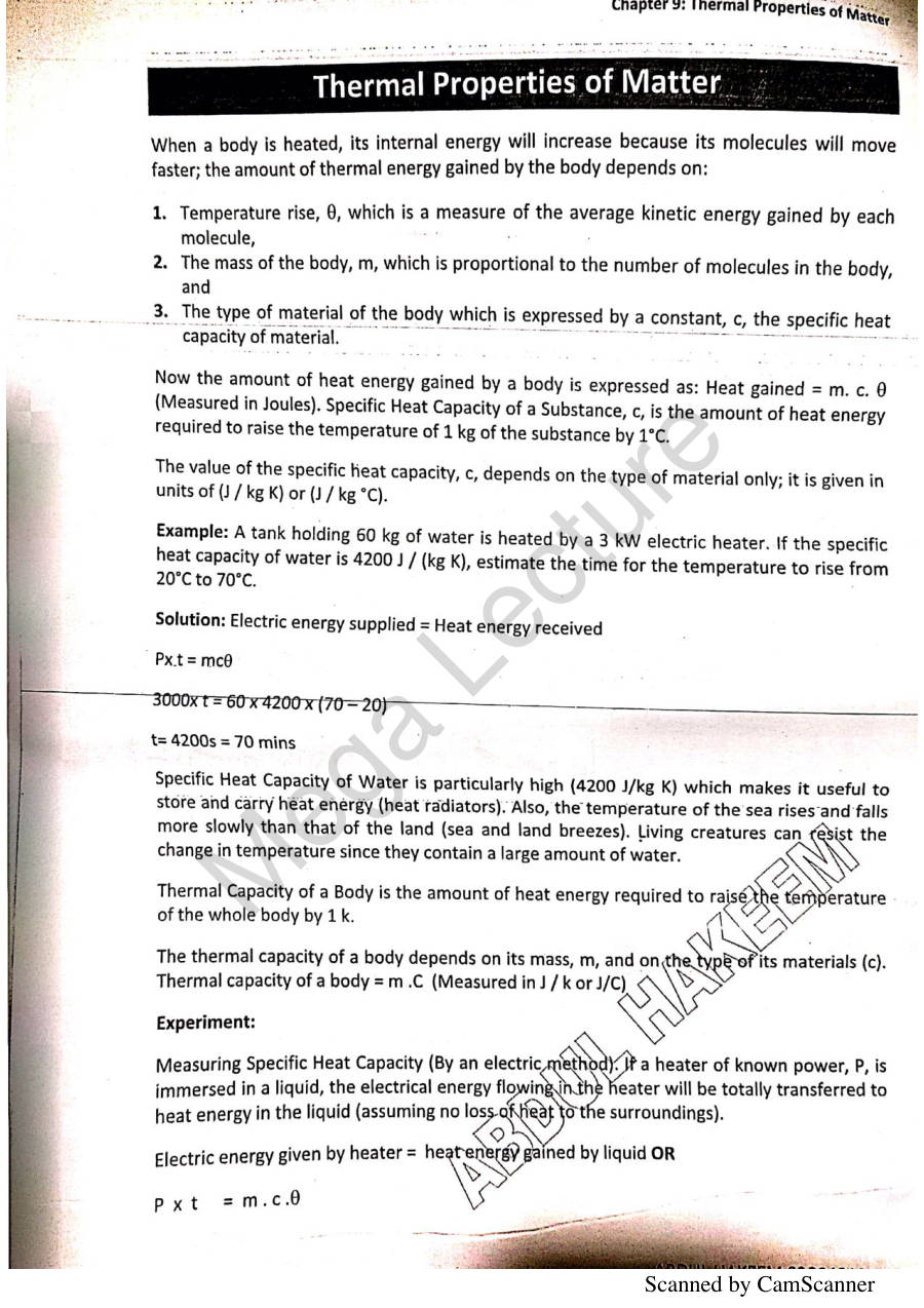 Page 2 of Thermal Properties