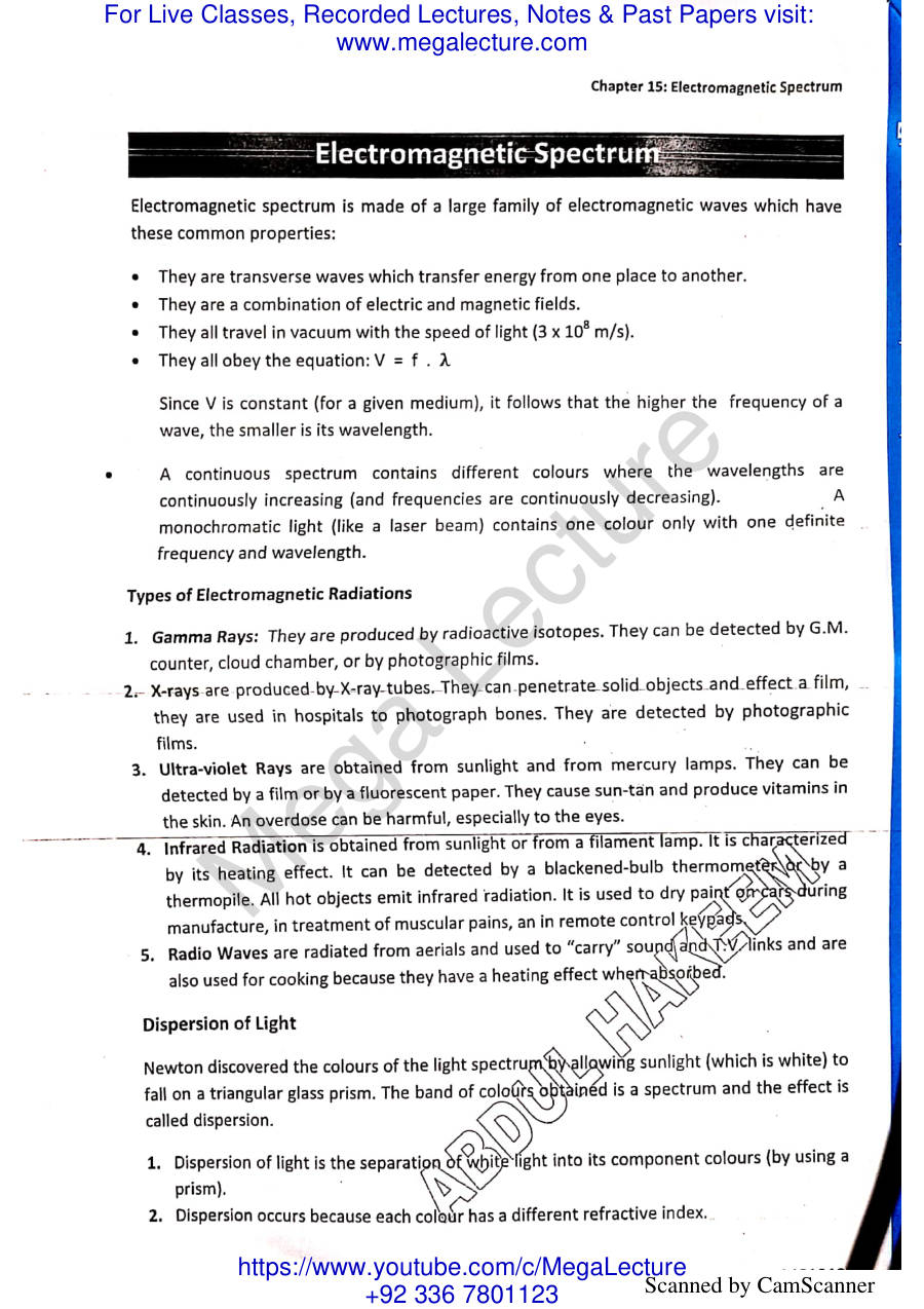 Page 2 of Electromagnetic Spectrum