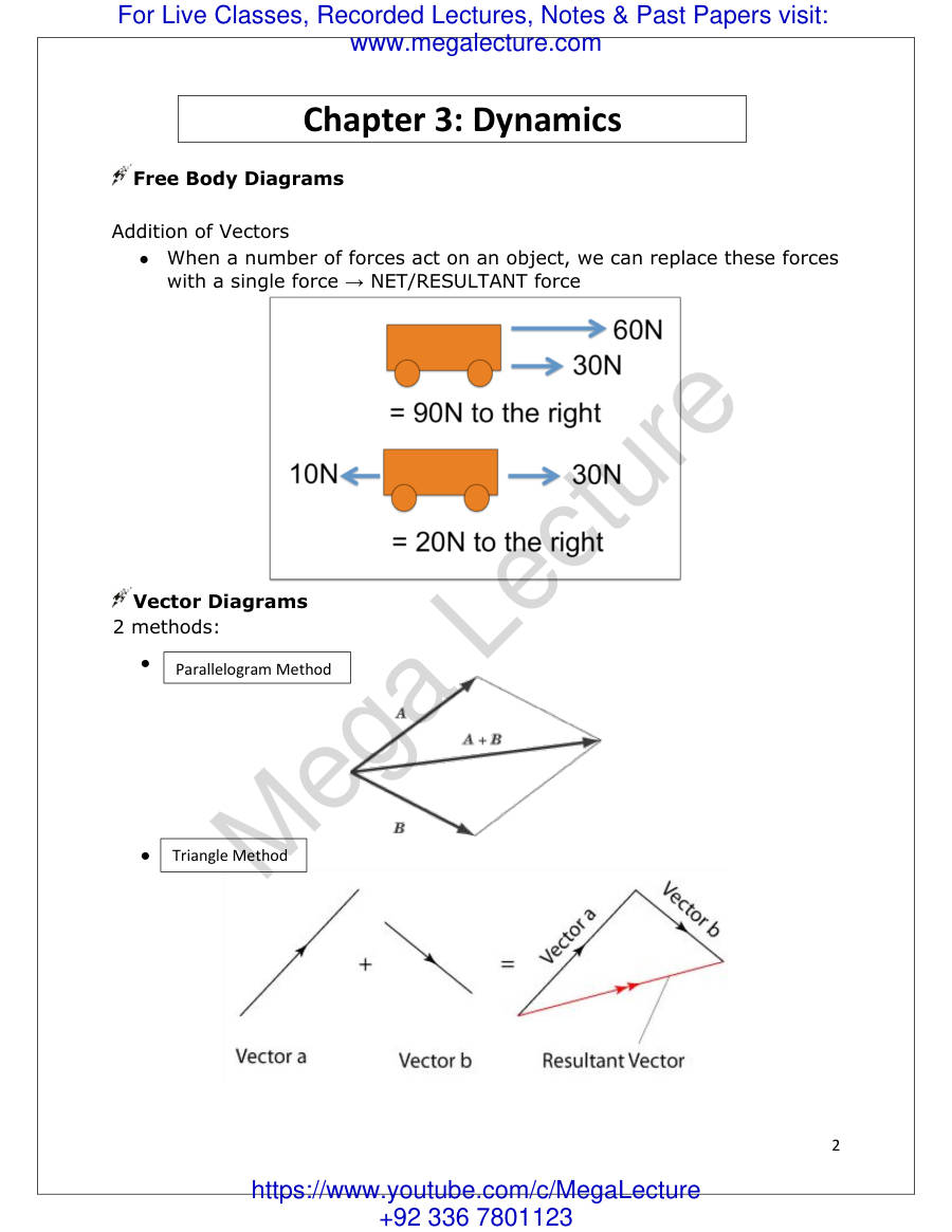 Page 2 of Dynamics Notes