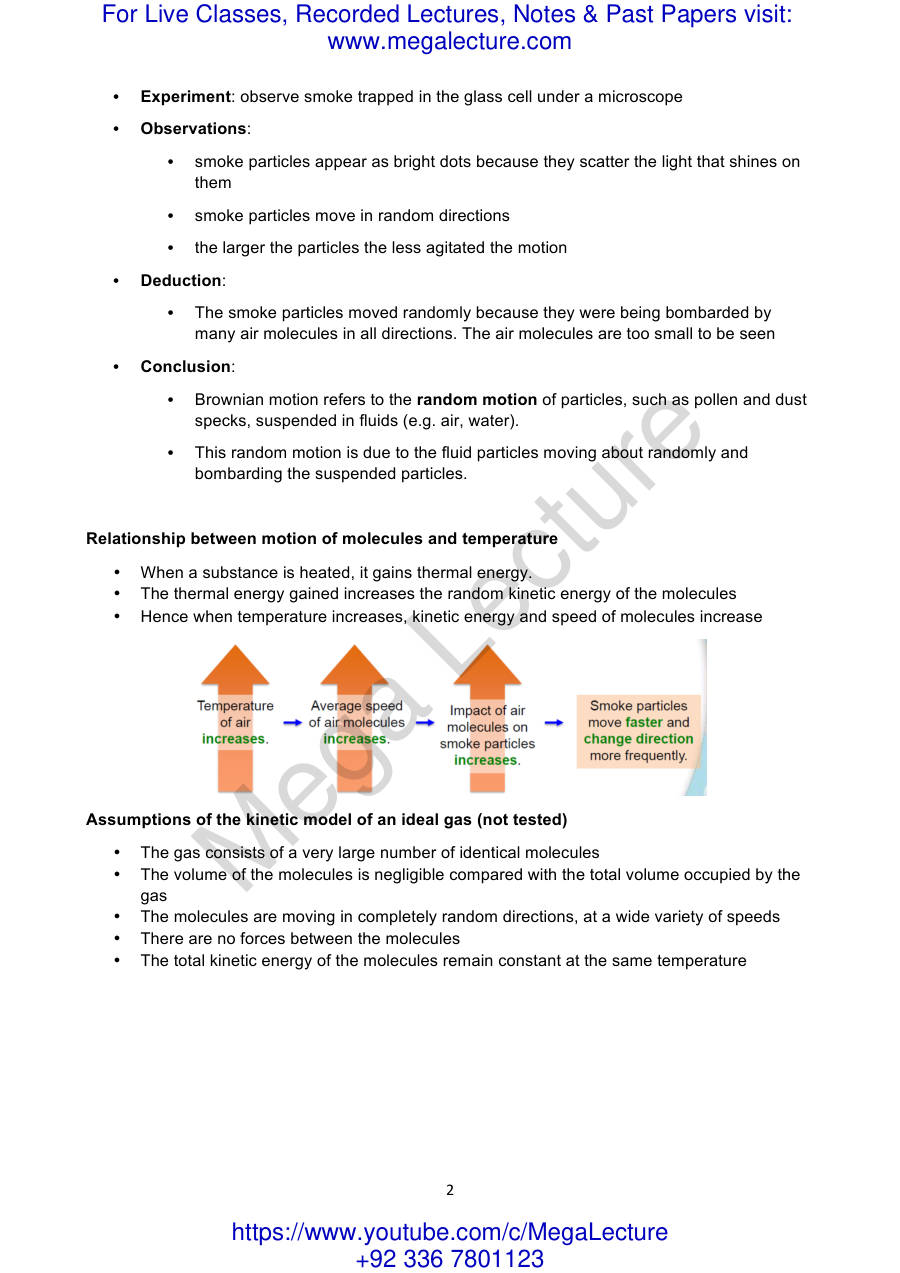 Page 2 of Kinetic Model Of Matter
