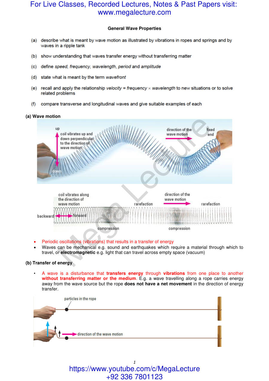 Page 1 of General Wave Properties