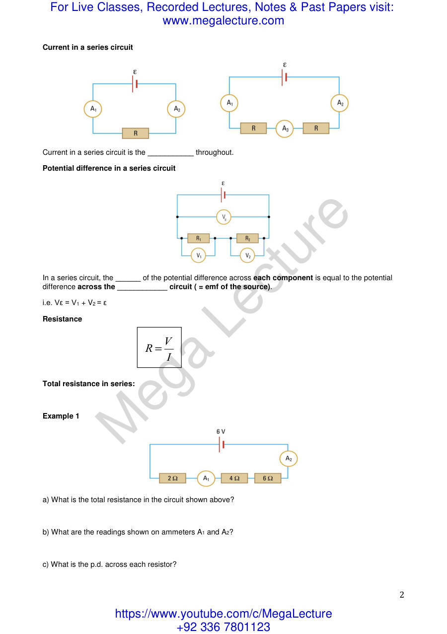 Page 2 of DC Circuits