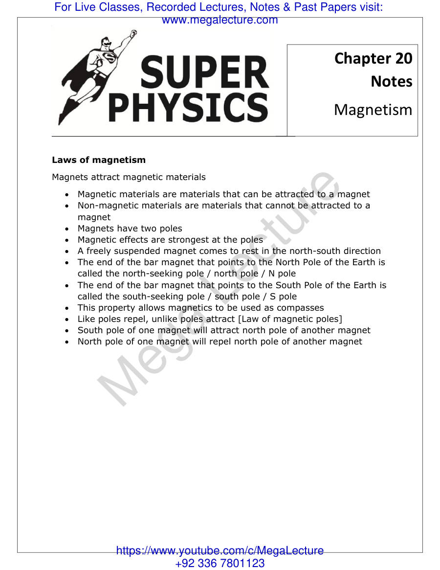Page 1 of Magnetism