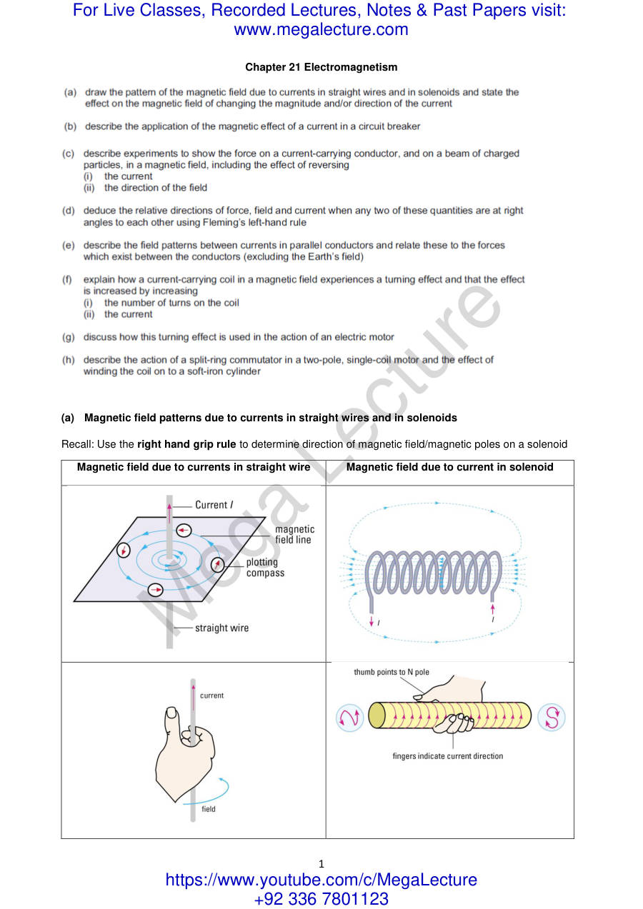 Page 1 of Electromagnetism