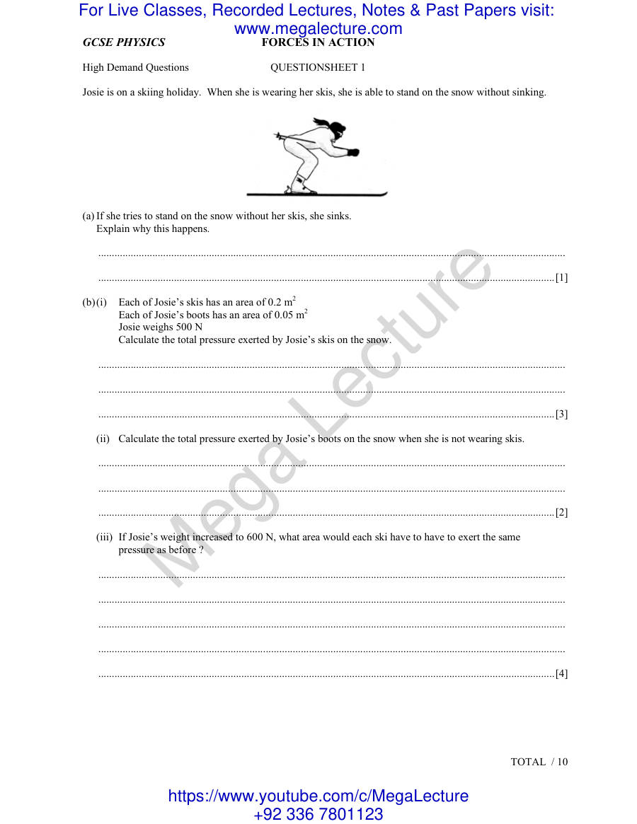 Page 1 of Forces Questions