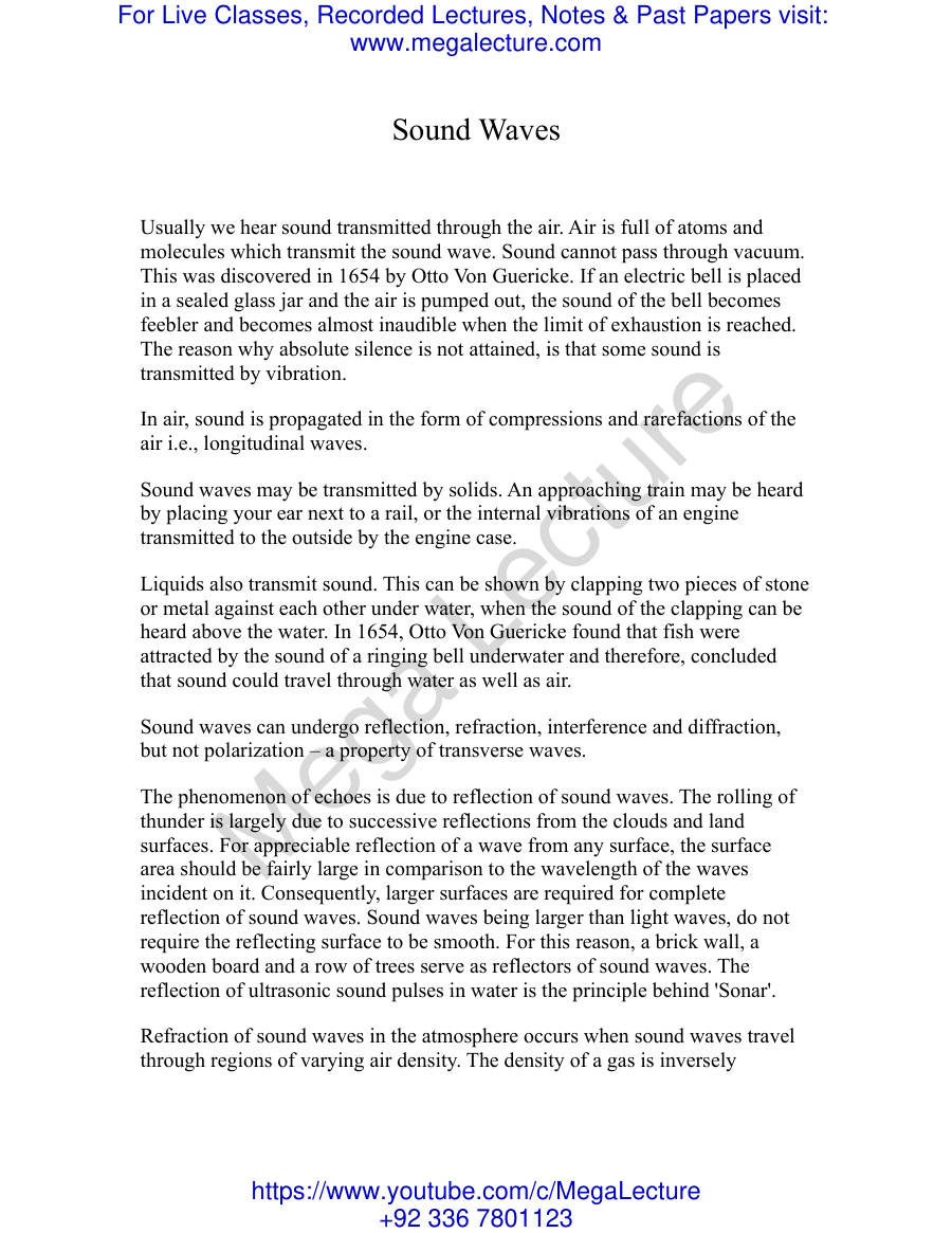 Page 1 of Sound Waves
