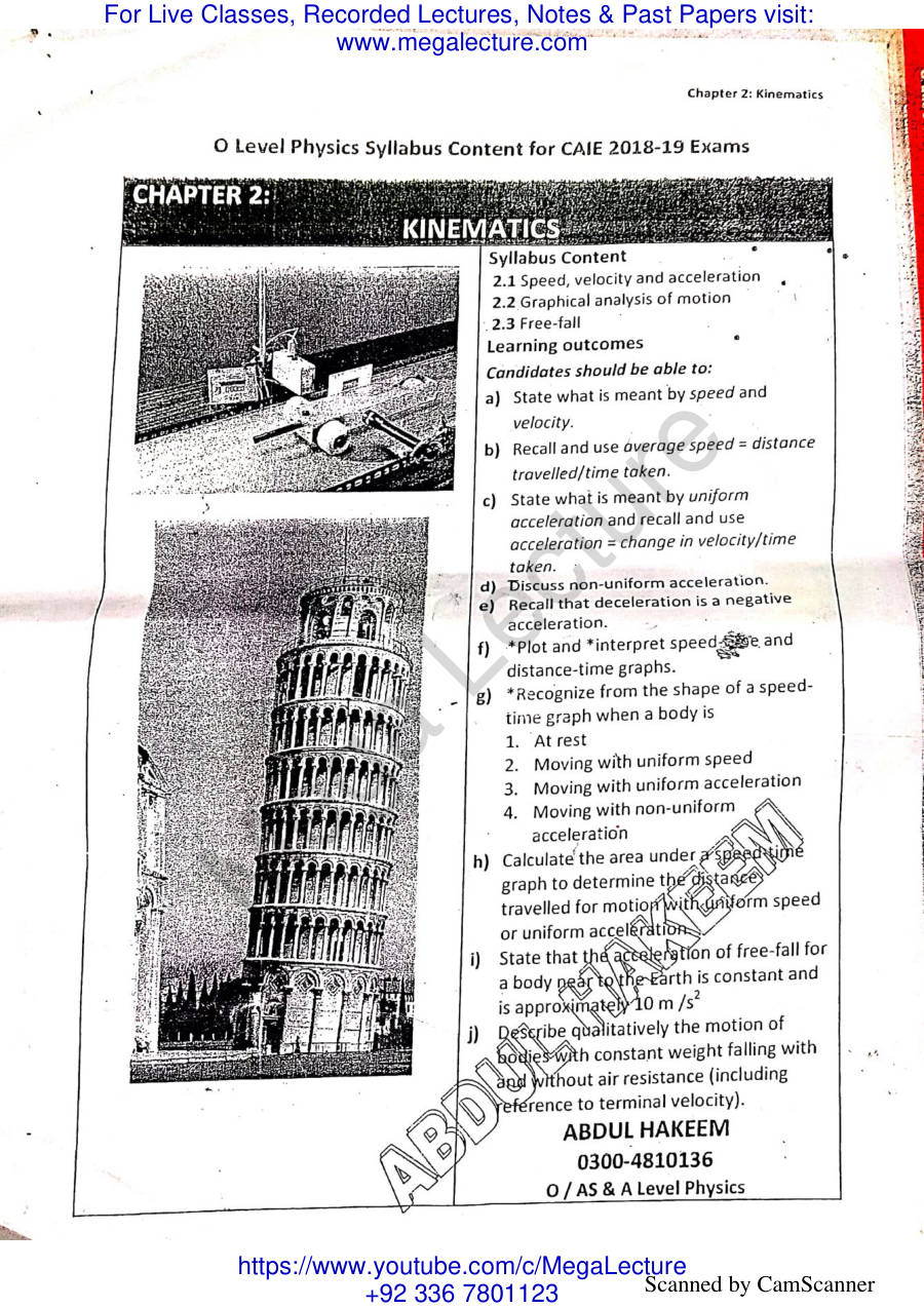 Page 1 of Kinematics