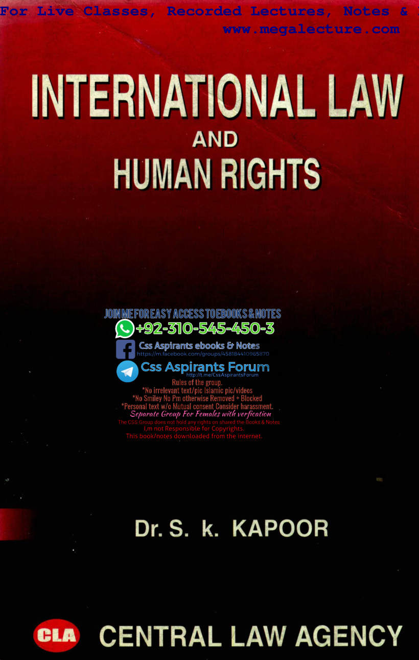 Page 1 of International Law SK Kapoor
