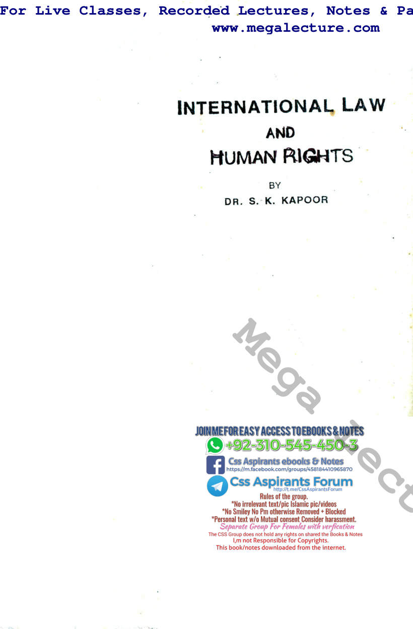 Page 2 of International Law SK Kapoor