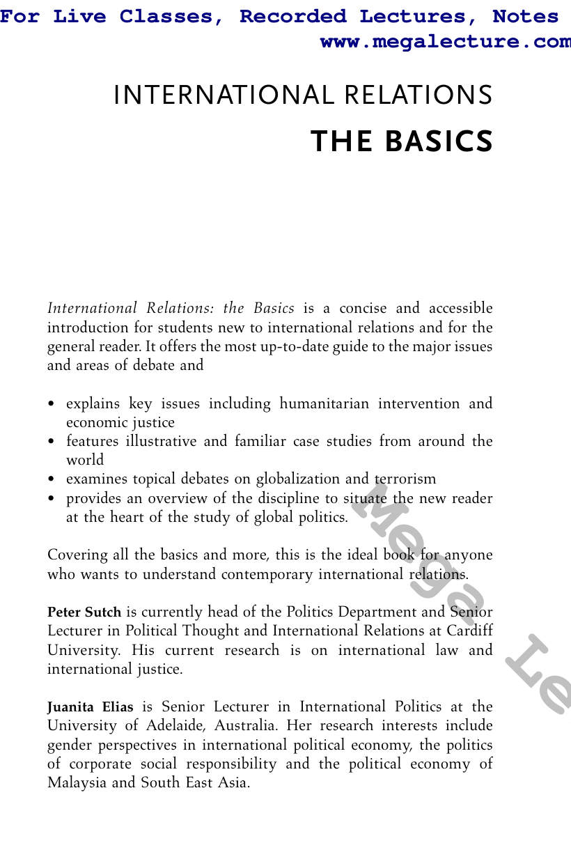 Page 2 of International Relations The Basics