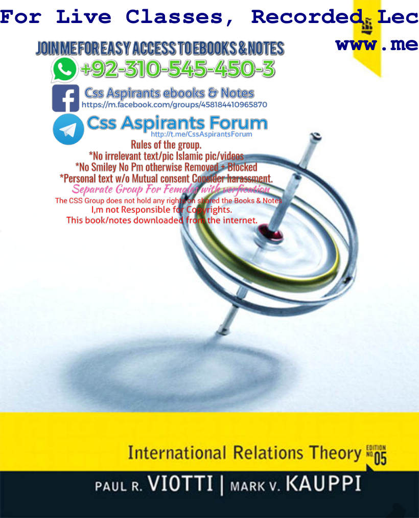 Page 1 of International Relations Theory 5th Edition Paul R. Viotti Mark V. Kauppi